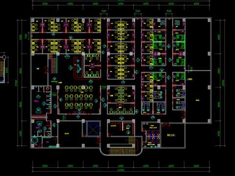  休闲中心全套cad施工图 