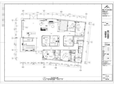  醫(yī)療美容院CAD施工圖 