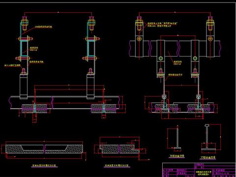  吸音板cad节点大样图 