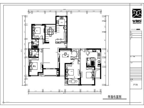  公寓住宅cad施工图 