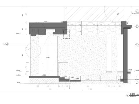  不规则采光井立面节点大样 