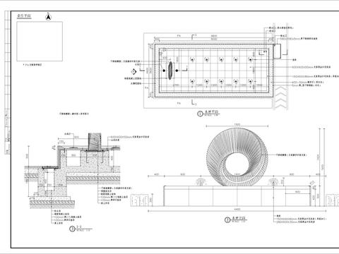 特色水景细部节点大样 