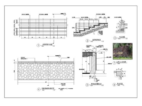  台阶及种植池标准做法节点大样图 