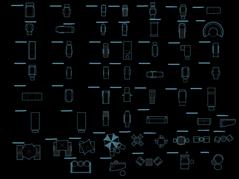  休闲椅躺椅户外游泳烧烤椅cad图库 