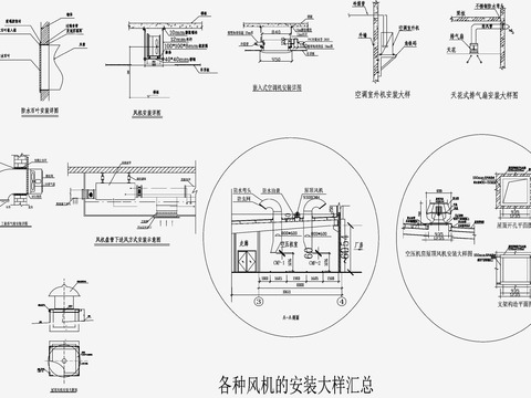  风机CAD节点大样 