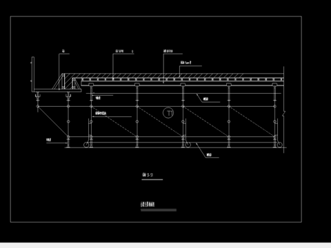  台模支撑剖面节点大样 