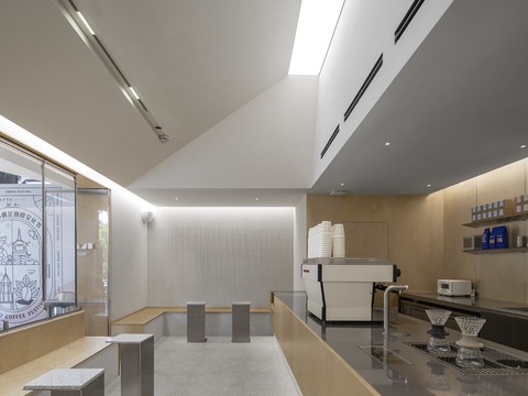  上海·“Blanc Coffee白蓝可”咖啡店CAD平面图 