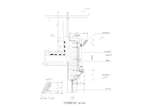  干挂石材cad大样图 