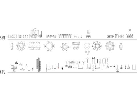 室内立面CADA图库 