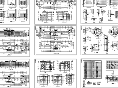  某學(xué)校建筑CAD施工圖 