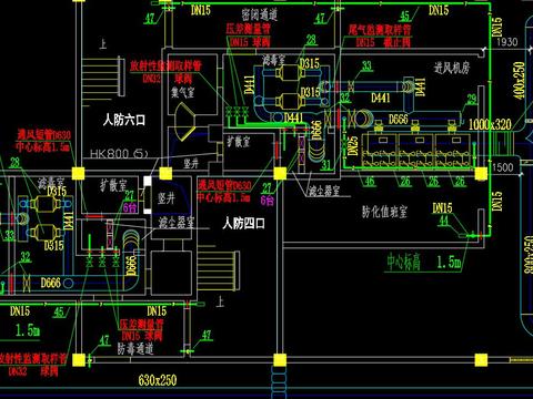  地下车库通风图 