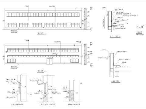  輕鋼廠房建筑CAD施工圖 