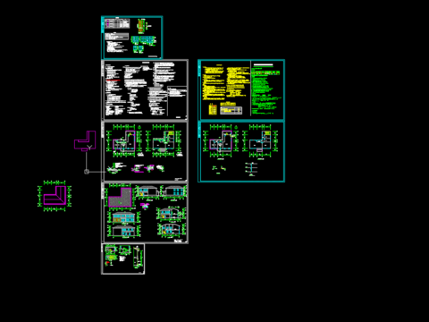  刘宋村党群服务中心给排水cad施工图 