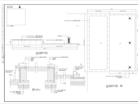  种植池细部节点大样 