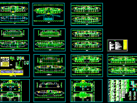 市政府办公楼电气CAD施工图 