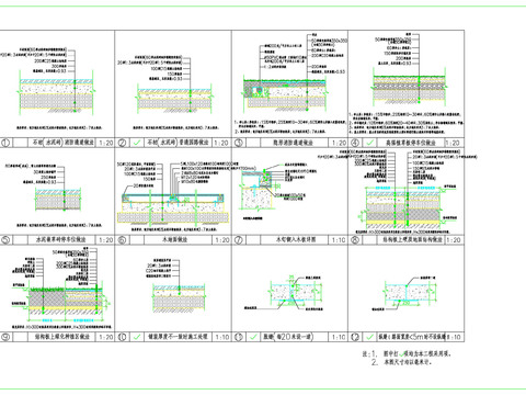  铺装节点大样图 通用节点 