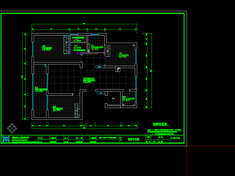  简欧餐客厅卧室全套CAD施工图 