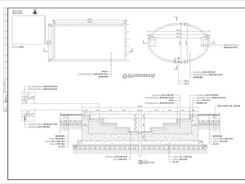  幼儿园沙坑及戏水池细部CAD节点大样 