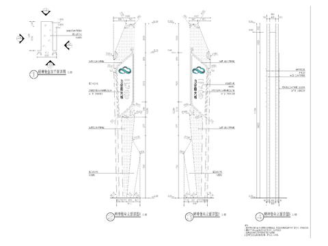  导视牌cad大样图 