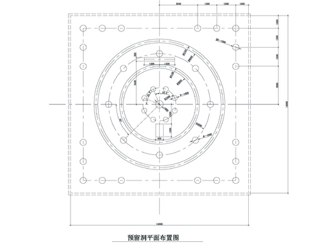  旱喷泉水池详图节点大样 
