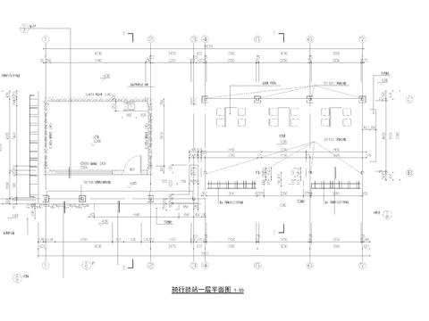  骑行驿站cad施工图 