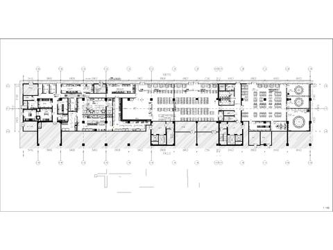  餐饮空间消防系统cad施工图 