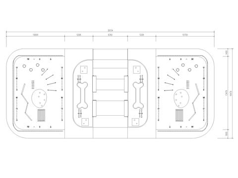  萌宠乐园cad平面图 