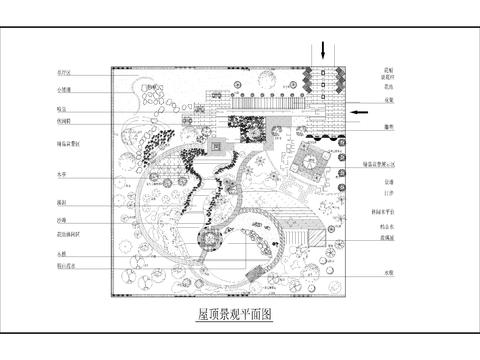  园林景观cad平面图 