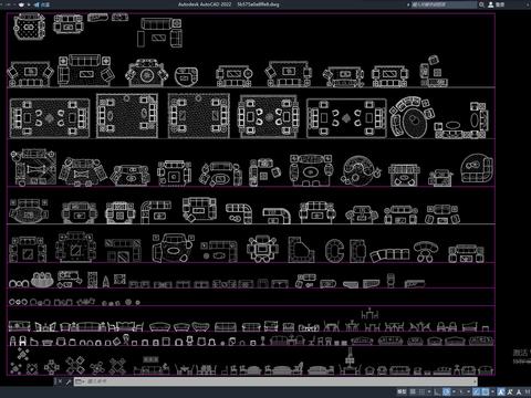  欧式沙发CAD图库 