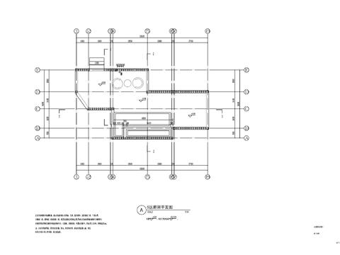 现代廊架cad平面图 