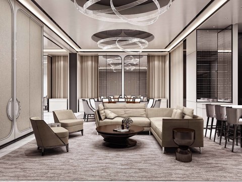  效果图+施工图PDF+物料书 