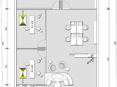  网红抖音直播间cad平面图 