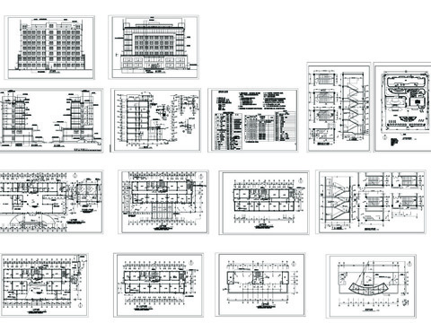  市政府办公大楼建筑CAD施工图 
