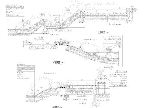  中心水系CAD施工图 