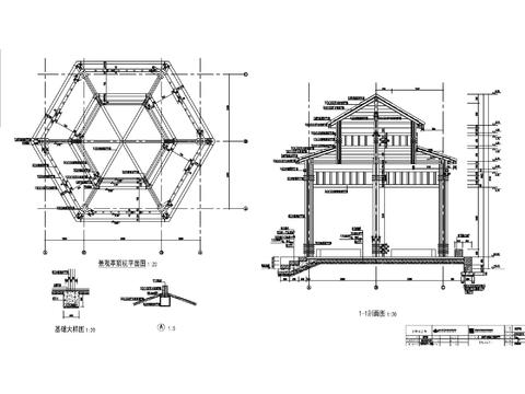  各种亭子CAD节点大样 