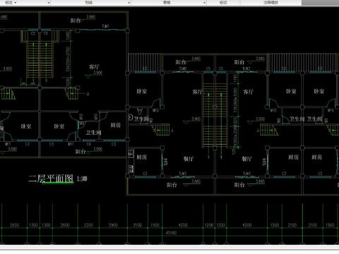  古民居建筑cad施工图 