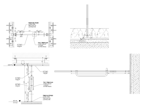  卫生间隔断cad大样图 