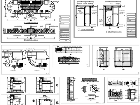  接待台收银台吧台CAD图库 