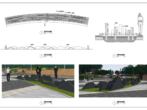  片石丛cad大样图 