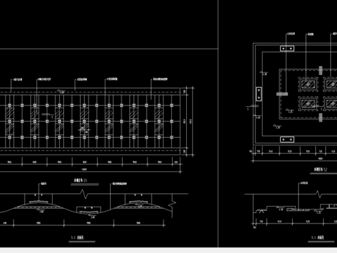  室内装修顶棚装饰cad图库 