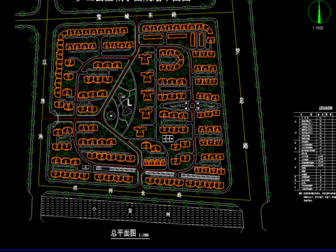  小區(qū)CAD規(guī)劃圖 