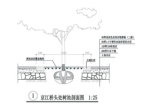 围墙详图CAD施工图 
