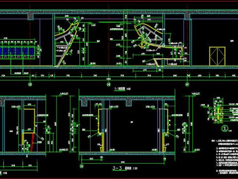  水乐园入口节点大样 