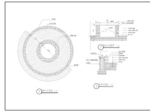  露营台烧烤台详图cad大样图 