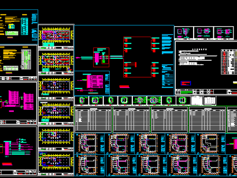  超市水电CAD施工图 