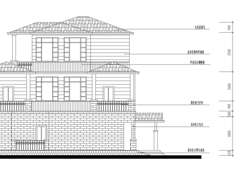  别墅区平面设计CAD施工图 