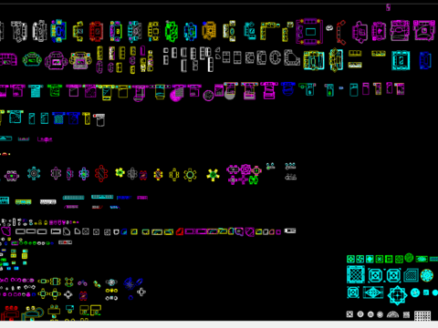  室内装修cad图库 