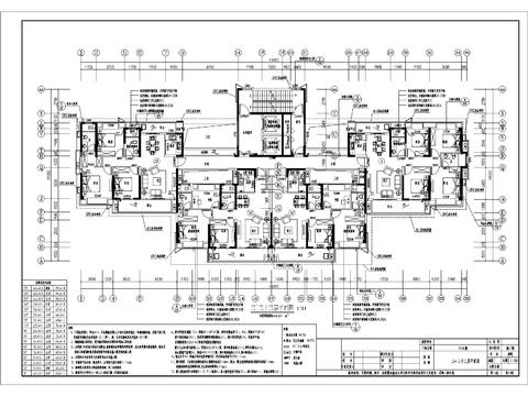  高層建筑cad施工圖 