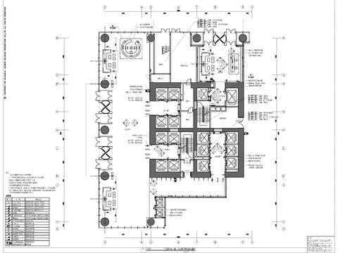  辦公樓大堂cad施工圖 
