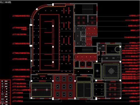  中式会所cad图纸 